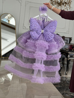 Toddler Princess Dress with 3D Roses & Butterfly Wings for Girls | KLFFIGID