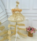 Toddler Princess Dress with 3D Roses & Butterfly Wings for Girls | KLFFIGID