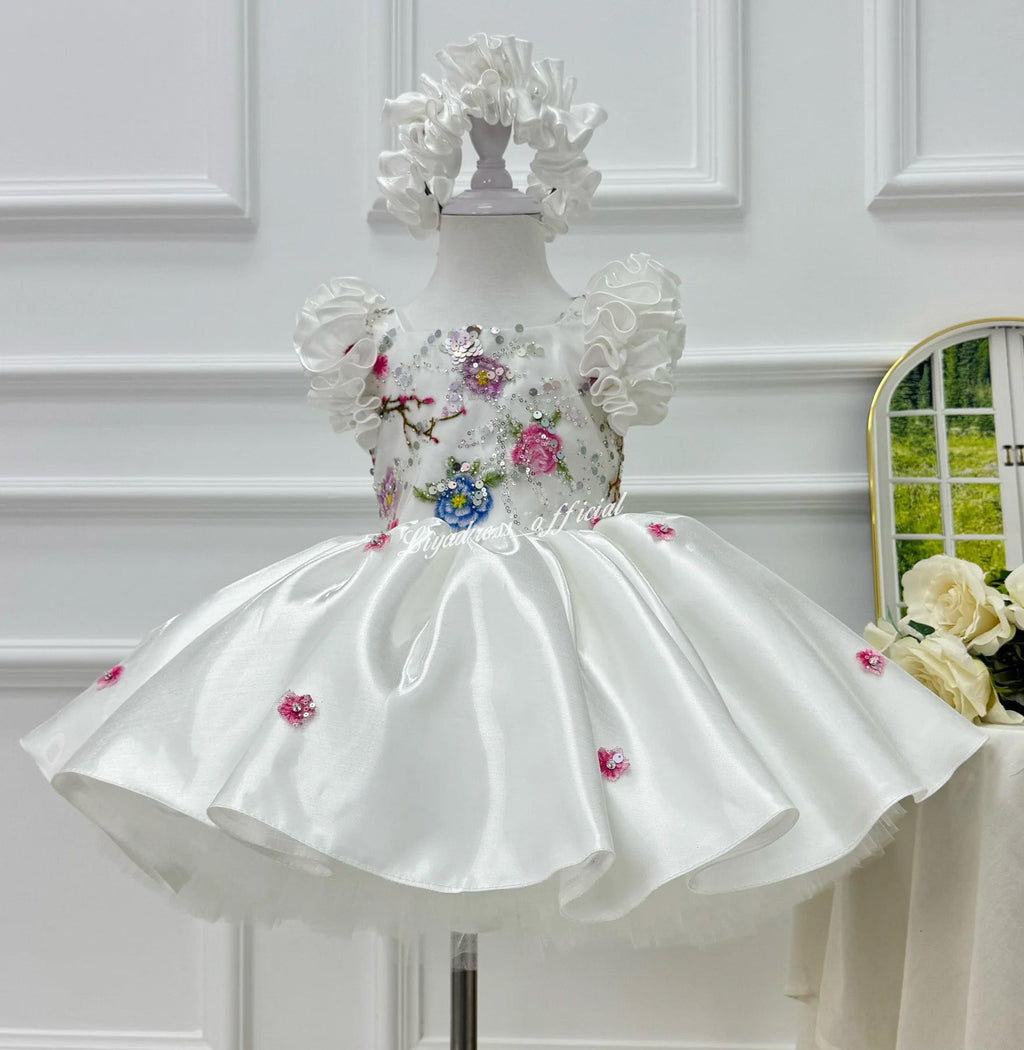 Girls Elegant Floral Fairy Colorful Princess Dress | KLFFIGID