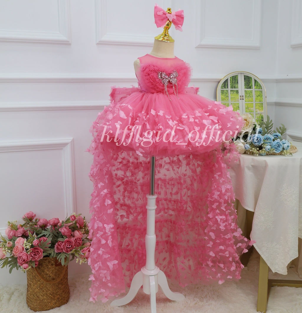 Wedding flower girl dress Baby Birthday Dress Elegant pageant gown｜KLFFIGID