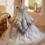 Children's festival stage performance evening dress concert high-end long girl's dress