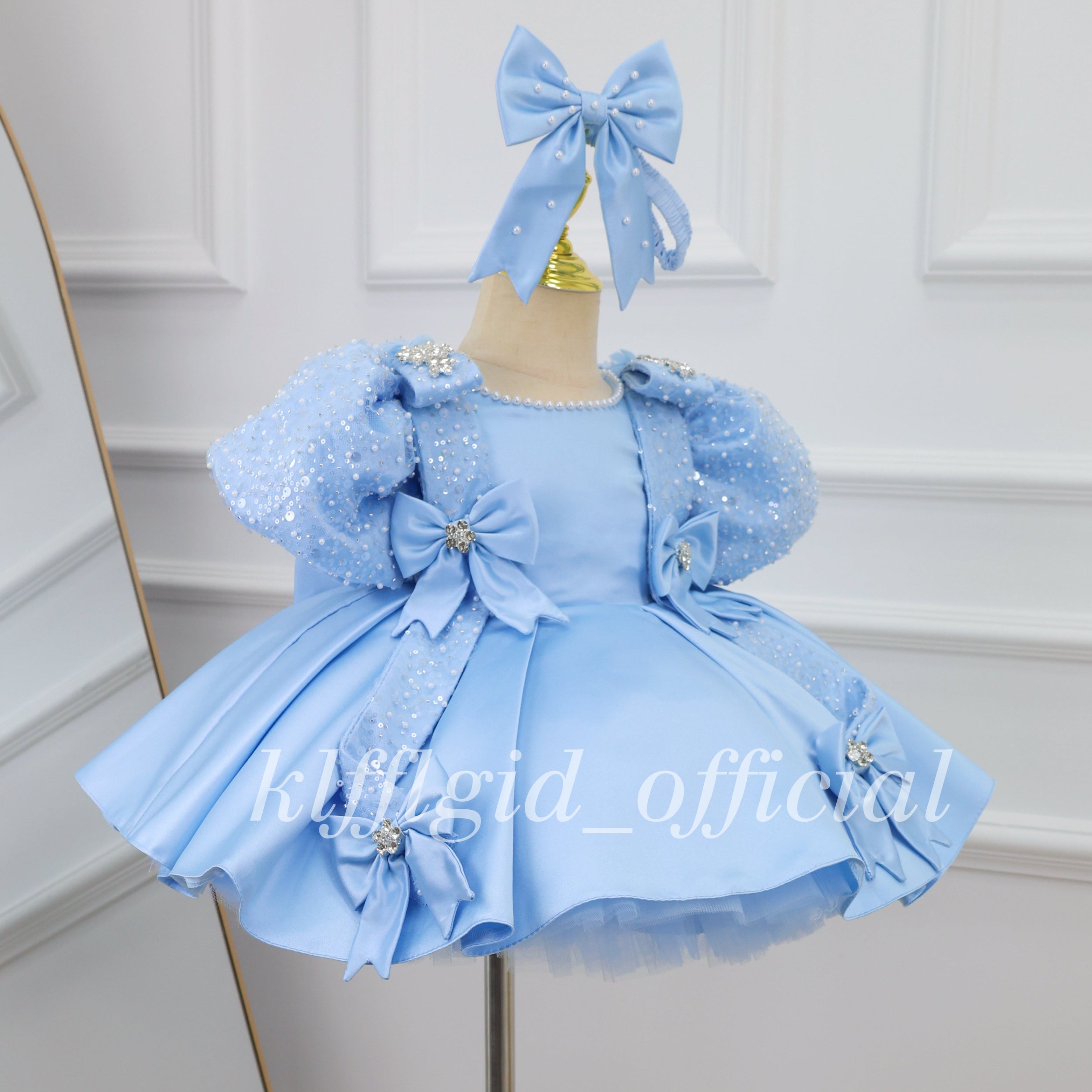 Baby Birthday Dress Toddler Princess Skirt & Flower Girl Dress | KLFFIGID