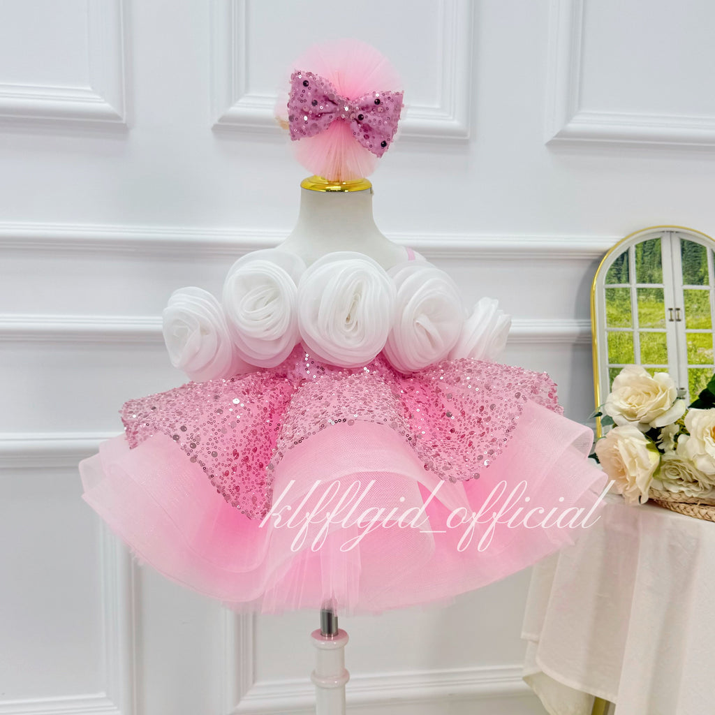 1-12 years old  Toddler Girls Sequin Long Sleeve Tutu Dress｜KLFFIGID