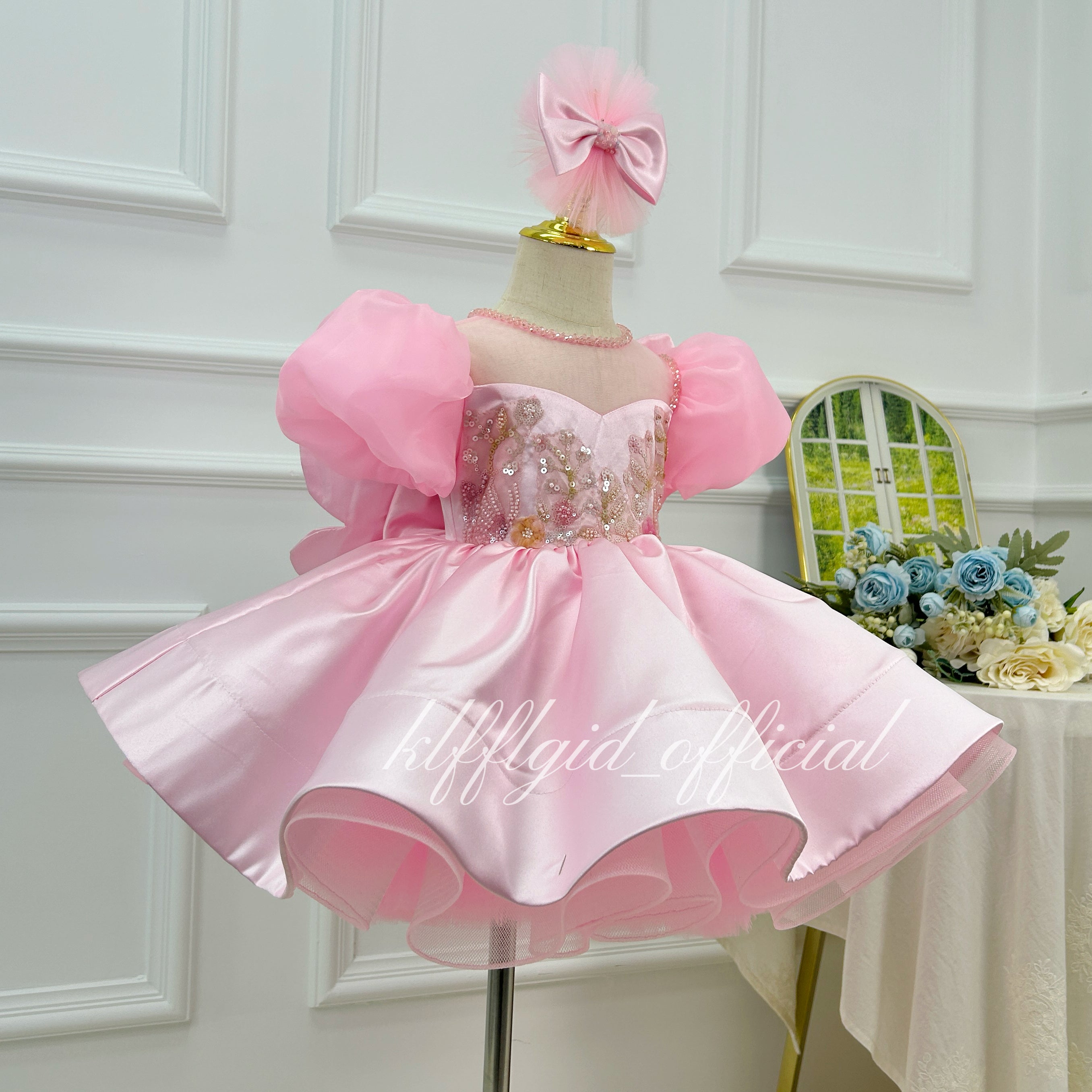 Baby birthday dress Wedding Party Costume girls formal gown | KLFFIGID