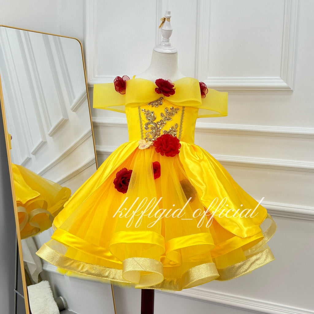 Princess Ball Gown Birthday Party Dress for Girls | KLFFLGID