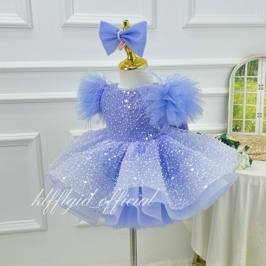 Toddlers Birthday dress Glamorous pageant gowns for girls  | KLFFLGID