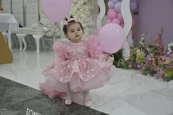 Butterfly Fluffy Princess Dress Long Sleeve Christmas & Birthday Outfit | KLFFIGID
