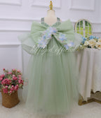 Girls First birthday dress Embroidered Floral Flower Girl Dress | KLFFIGID