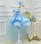 Baby 1st Birthday Luxury Sequin Dress for Little Girls | KLFFIGID