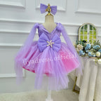 Girls Starfish Ocean Theme Blue Pink Ombre Party Dress | KLFFIGID