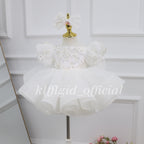 Girls' Pageant & Fluffy Floral Baby Dress for Weddings | KLFFIGID