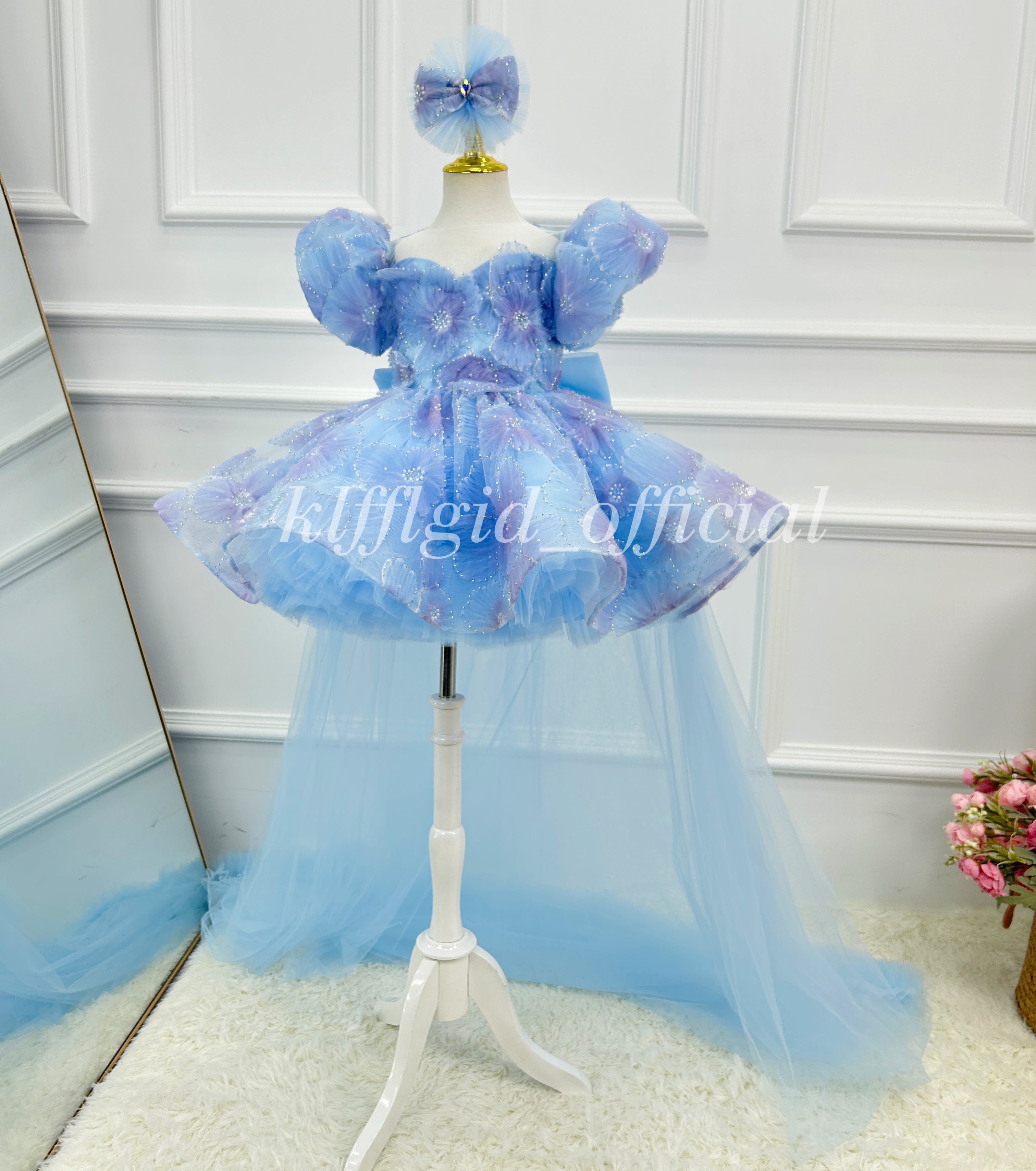 Flower Fairy Princess Dress Cute First-Birthday Dress｜KLFFIGID