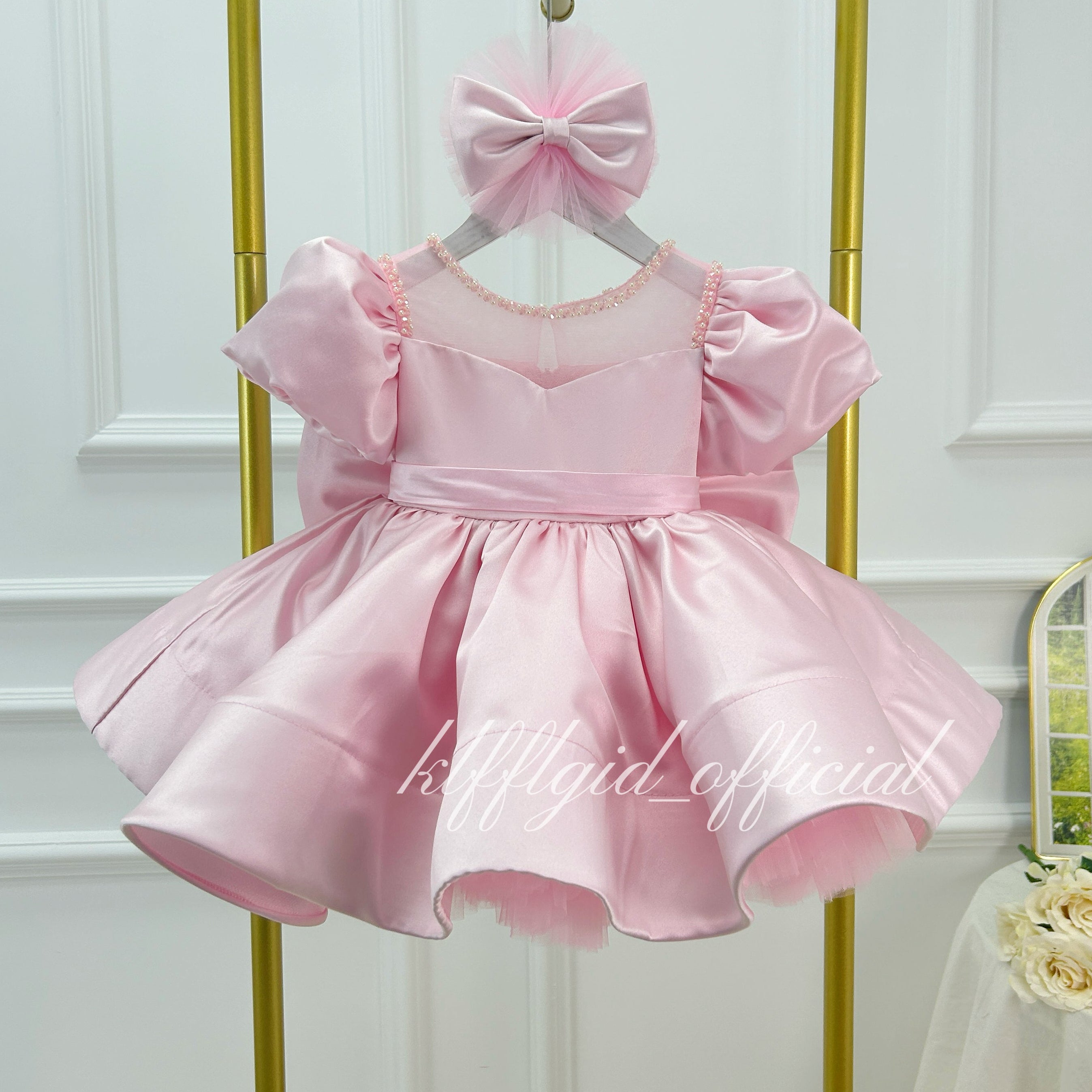 Baby's Birthday Dress Pageant gowns for girls Wedding flower girl｜KLFFIGID