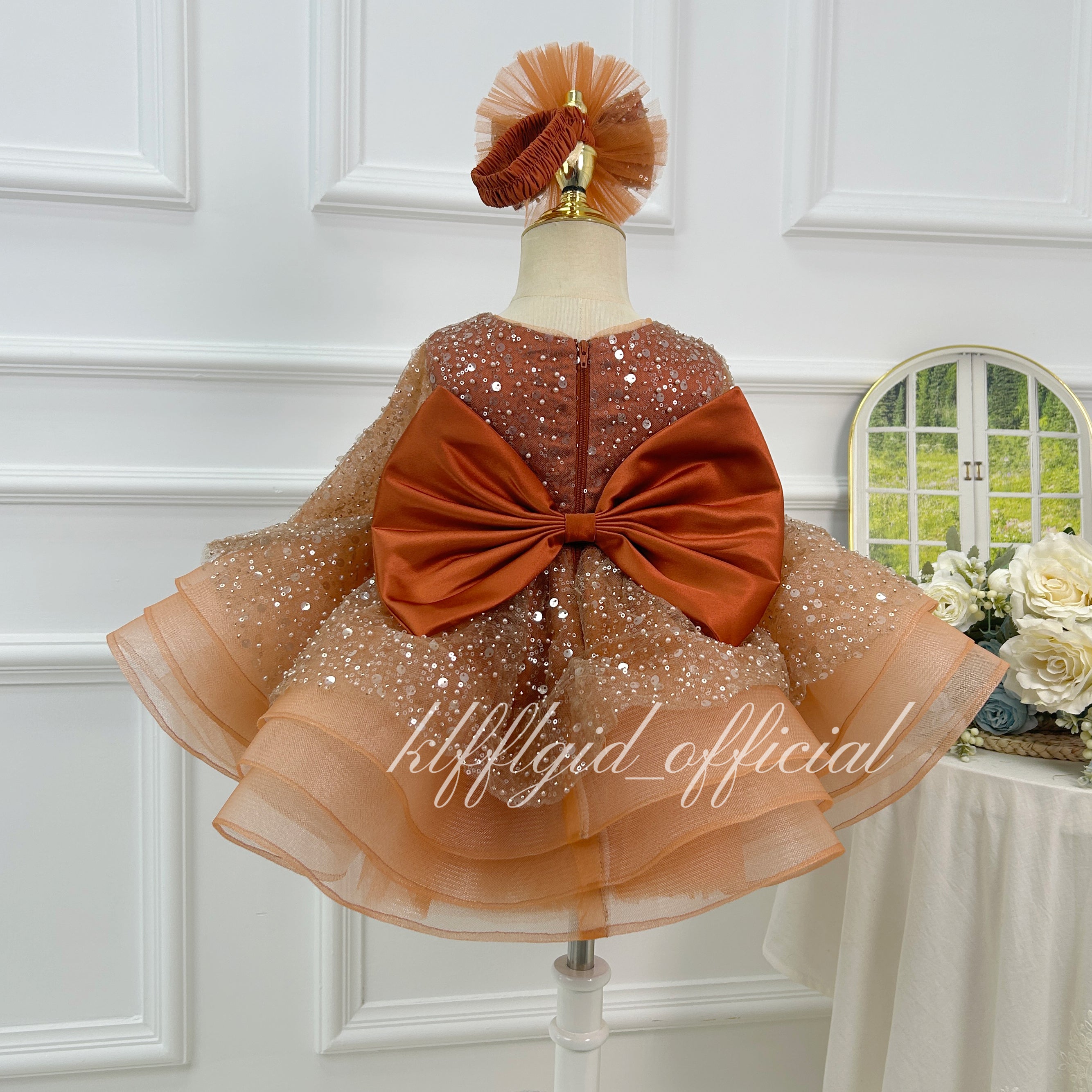 Baby Birthday Dress Princess  Flower Girl Dress Theme Party ｜KLFFIGID