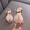 Dreamy Bow Girls' Sandals Pearl-Embellished Create a Little Summer Princess