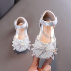 Sparkling Princess Shoes Dreamy Bow Shoes Fashionable Choice for Elegant Little Princesses