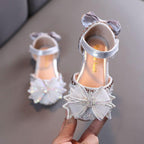 Sparkling Princess Shoes Sweet Bow Multicolor Sparkling Sandals to Brighten Your Princess Dreams