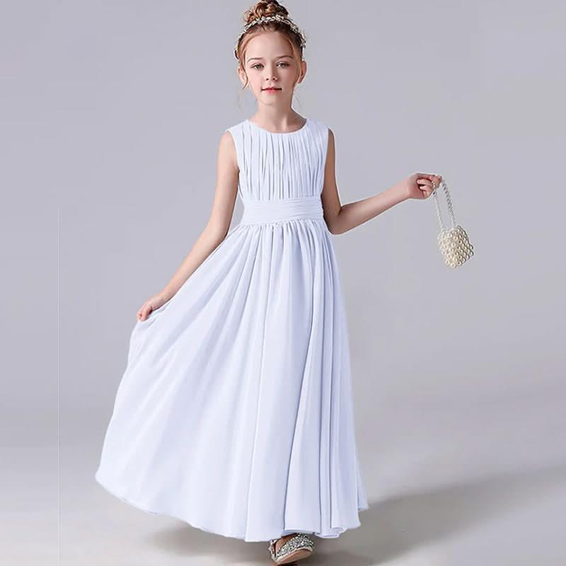 Elegant Childhood Dreamy Dress A Fairy-like Princess Dress Minimal Pleated Design Fresh and Elegant