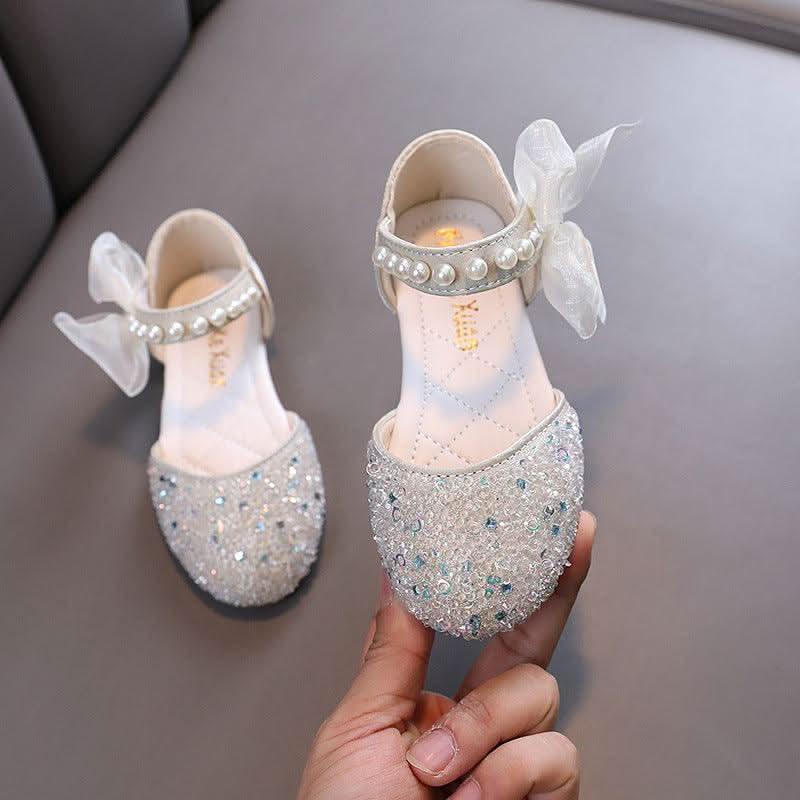 Shiny Princess Shoes Delicate Bow Decorations Full of Princess Charm
