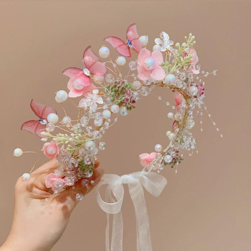 Sparkling Princess Floral Headband Sparkling Garden Hair Accessories