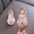 Little Princess Sparkling Crystal Shoes Colorful Glitter Bow Shoes for Girls Fairy Tale Crystal Shoes for Kids