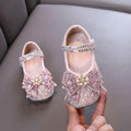 Colorful Princess Shoes Girls' Rhinestone Bow Shoes Sparkling Princess Flats