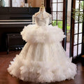 Elegant Princess Dress Luxurious Crystal Embellished Dress Classic and Modern Fusion Children's Princess Dress
