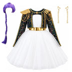 Girls' Halloween Dress Girls Sparkling Sequin Stage Dress Carnival costumes｜KLFFIGID