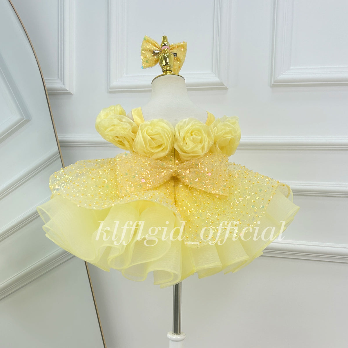 Girls' Wedding Dress Toddler Party Dress Luxury Couture | KLFFIGID