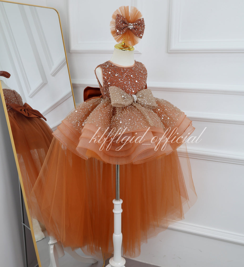 Birthday Princess Dress Glamorous Sequin Pageant Dress | KLFFIGID
