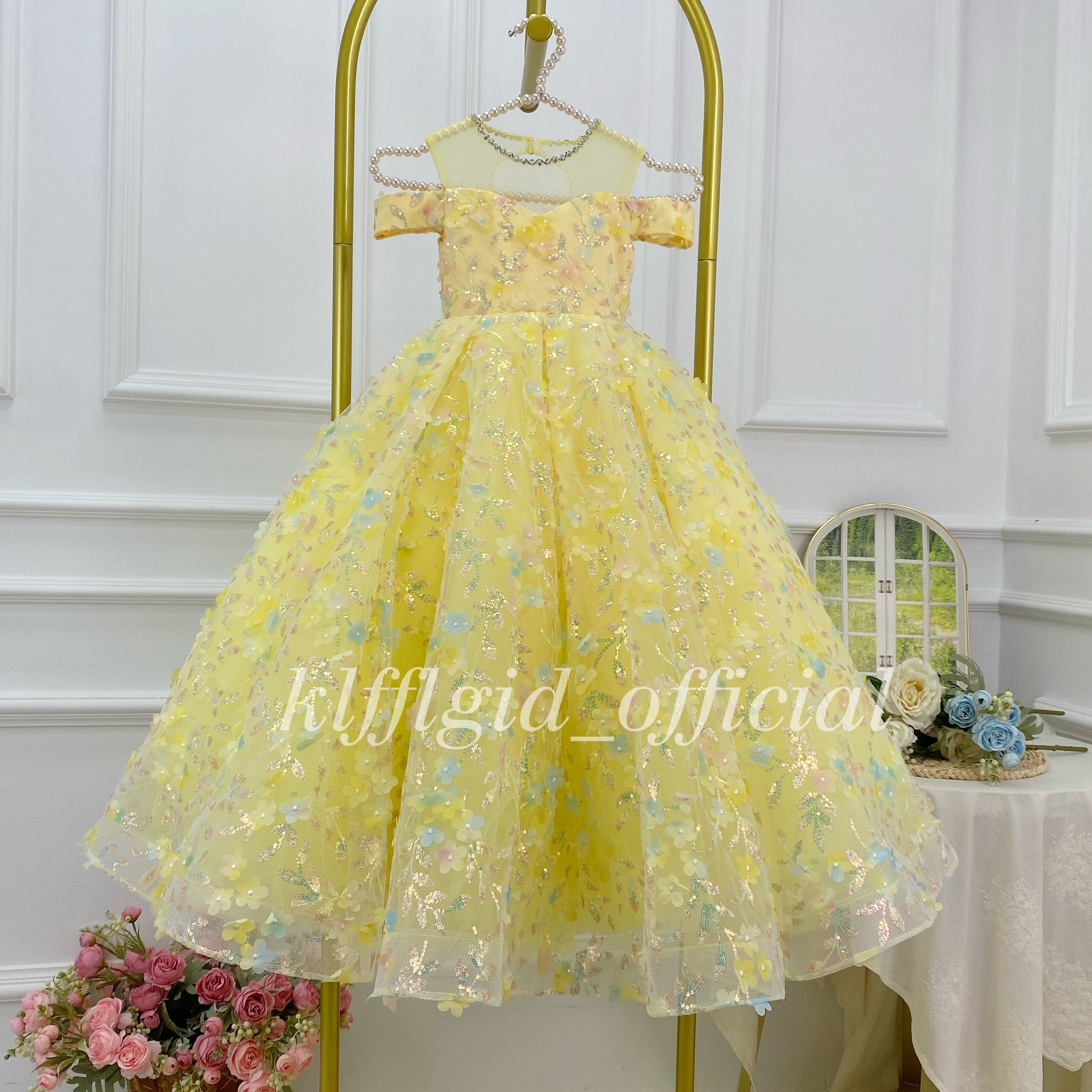 Birthday Party Dress  Girls Pageant Dress Elegant Princess Costume｜KLFFIGID