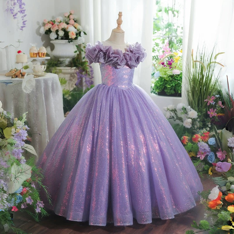Party girl princess dress, show girl evening dress