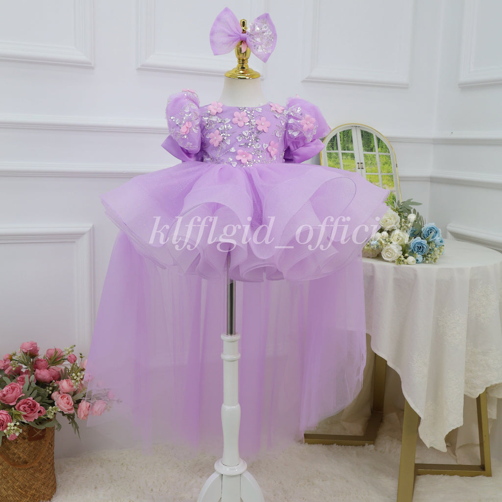 Baby Birthday Dress Gorgeous Flower Girl Dress Party Frock | KLFFIGID