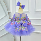 3D Floral Fairy Dress Baby's First Birthday Dress Wedding flower girl｜KLFFIGID