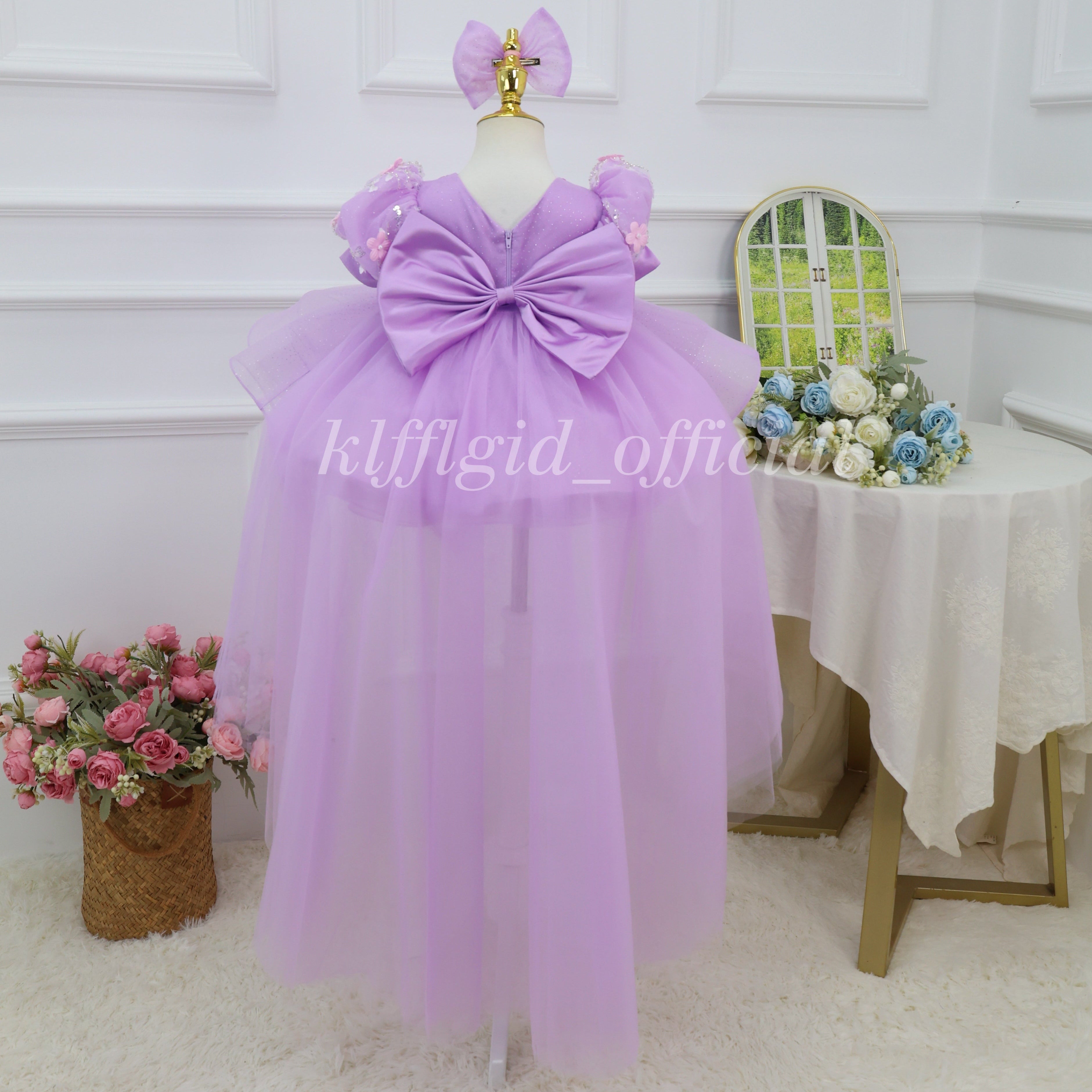 Baby Birthday Dress Gorgeous Flower Girl Dress Party Frock | KLFFIGID