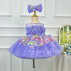 Flower Fairy Princess Dress Baby Birthday Dress Host's pageant-style gown｜KLFFIGID