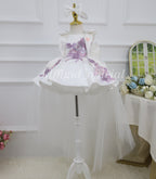 Luxury Baby First Birthday Flower Girl Dress with Train | KLFFLGID