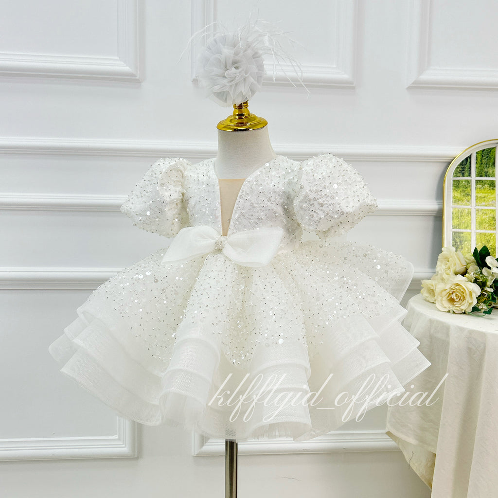 Stylish Sequined Pageant Gown & Flower Girl Dress | KLFFLGID