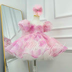 Baby Birthday Dress Flower Girl Dress Luxury Girls Couture | KLFFIGID