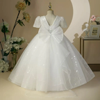 Kids Dresses Concert Stage Performance Girls Elegant Evening Dresses
