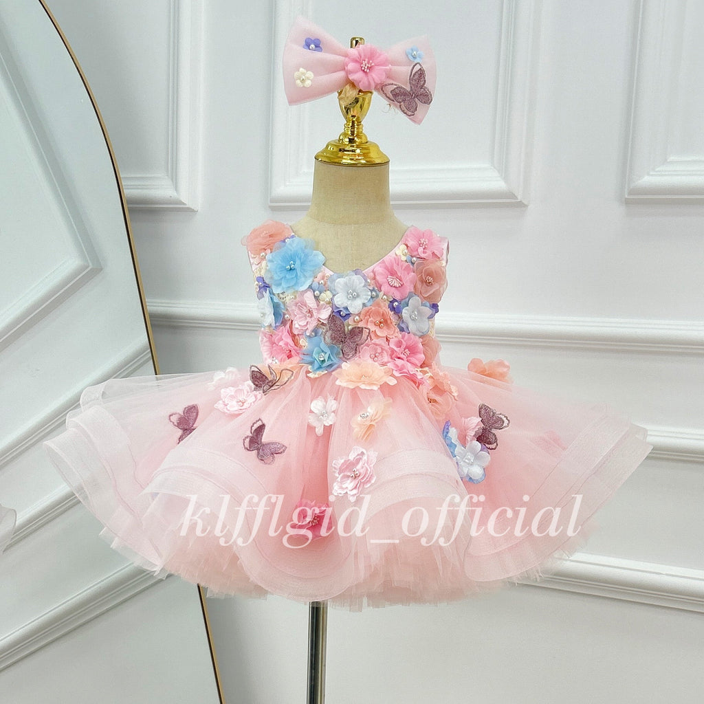 Baby Girls 1st Birthday Fairy Princess Wedding Dress | KLFFIGID