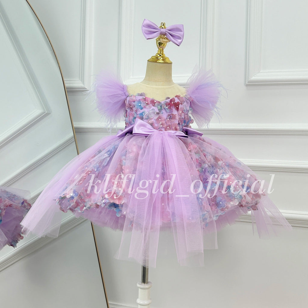 Baby Birthday Dress Wedding flower girl Elegant pageant dress for girls｜KLFFIGID