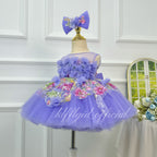 Flower Fairy Princess Dress Baby Birthday Dress Host's pageant-style gown｜KLFFIGID