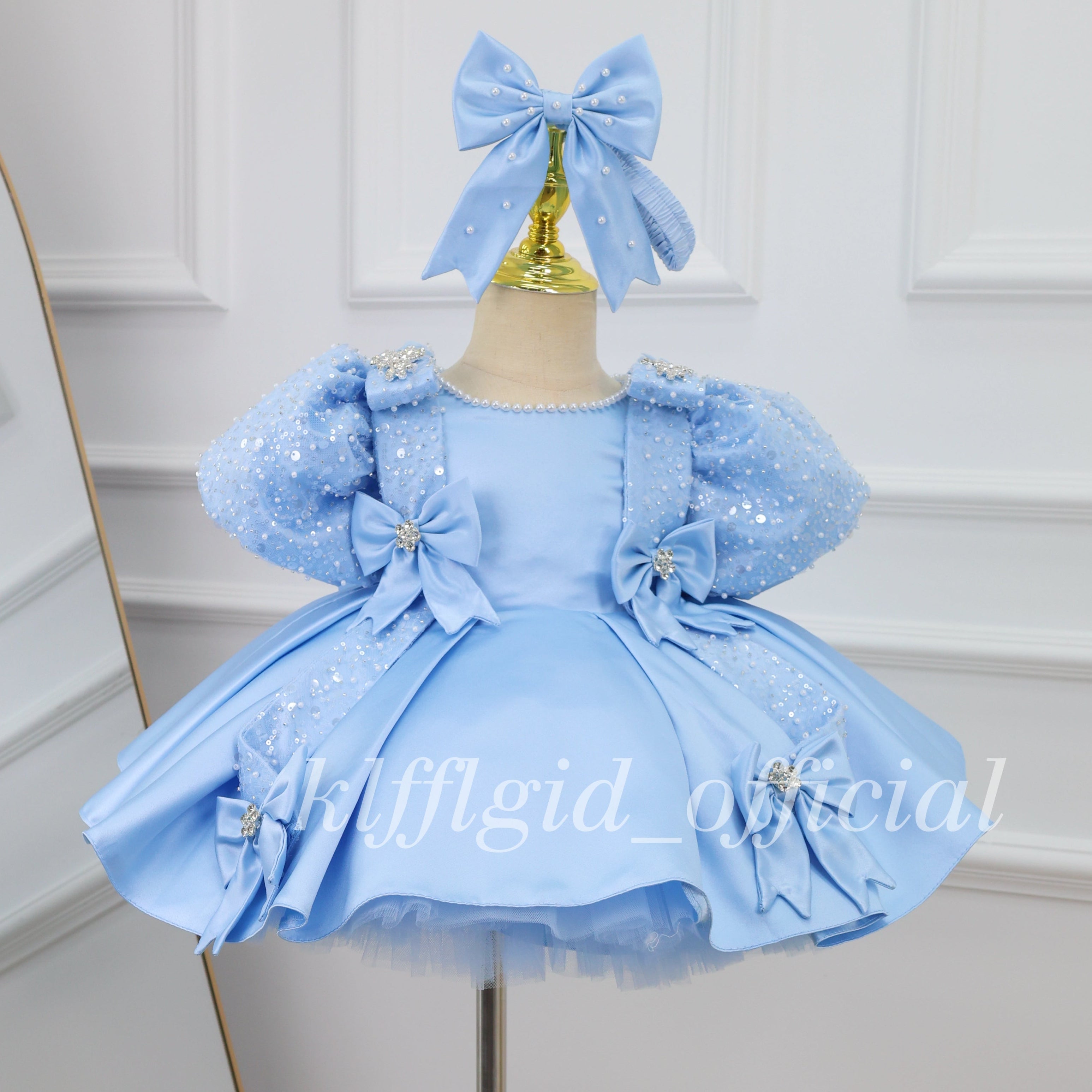 Baby Birthday Dress Toddler Princess Skirt & Flower Girl Dress | KLFFIGID