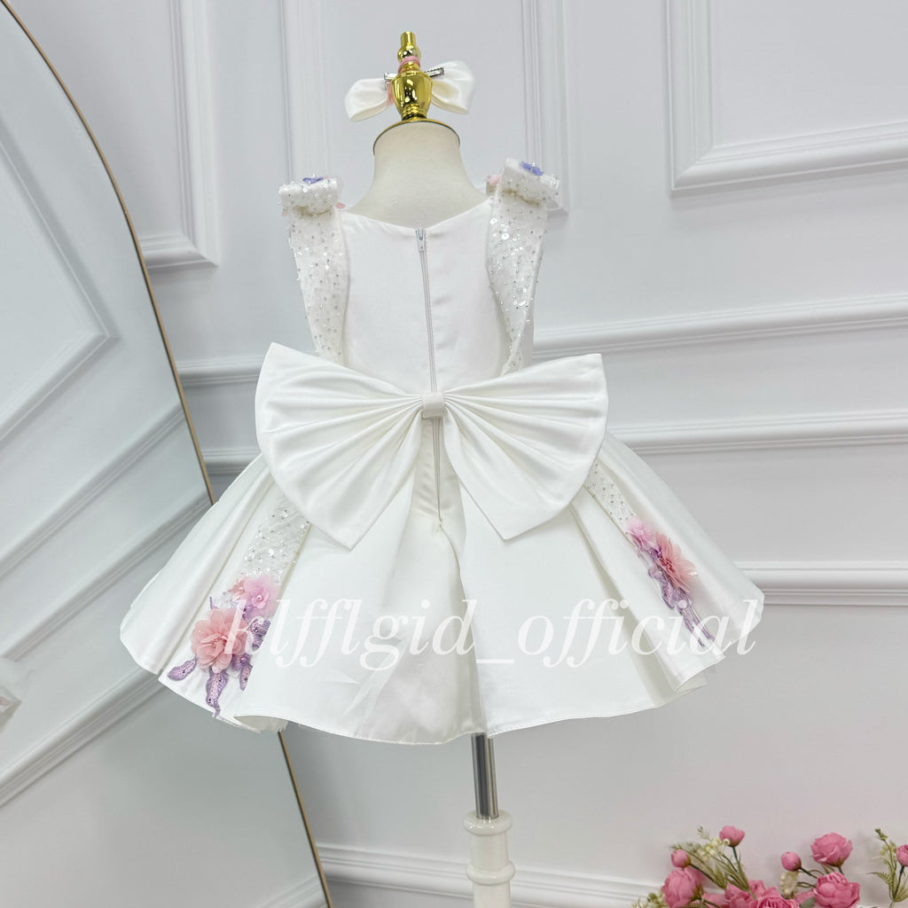 Girls Birthday Dress Gorgeous floral flower girl dress | KLFFIGID