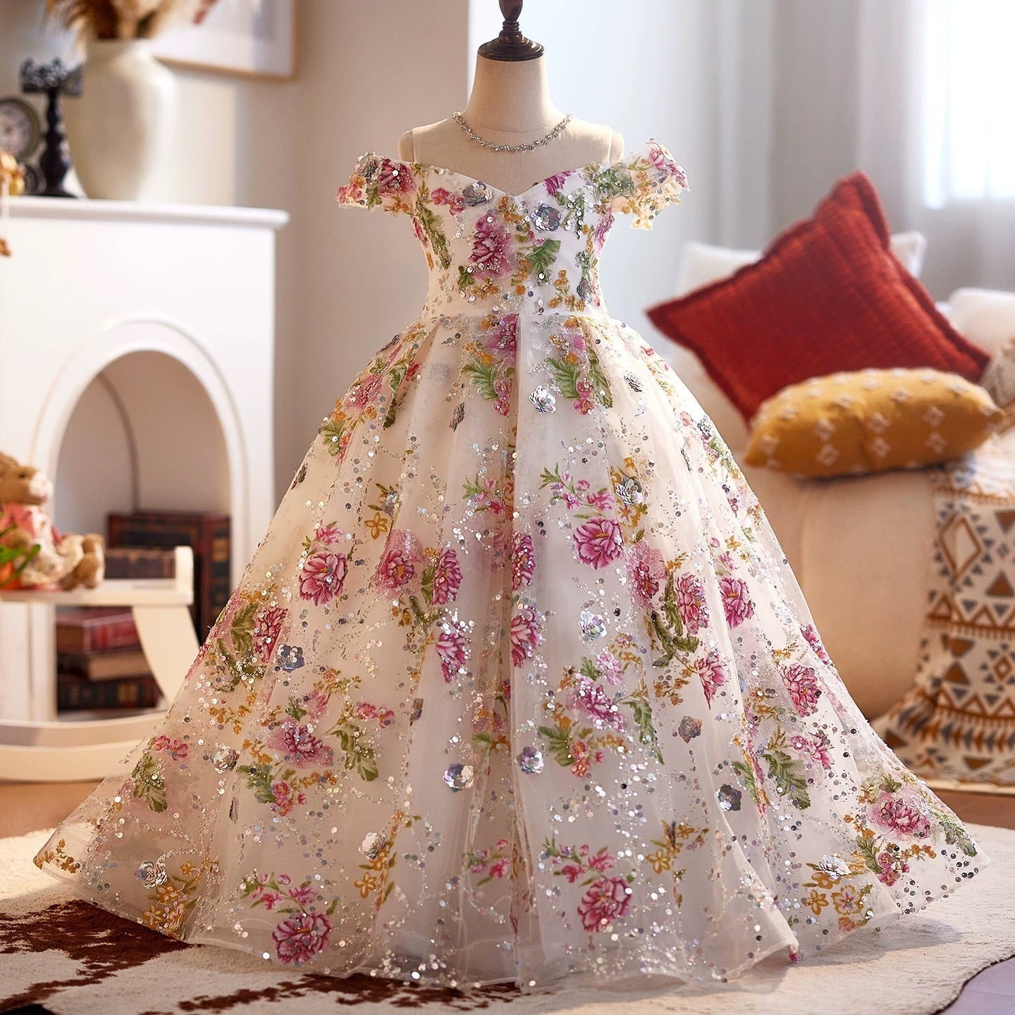 3-12 year old girl dresses, Flower Girl Pageant Dance Apparel, wedding dresses, birthday party girl princess dresses