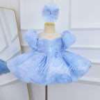 Baby Birthday Dress Flower Girl Dress Luxury Girls Couture | KLFFIGID