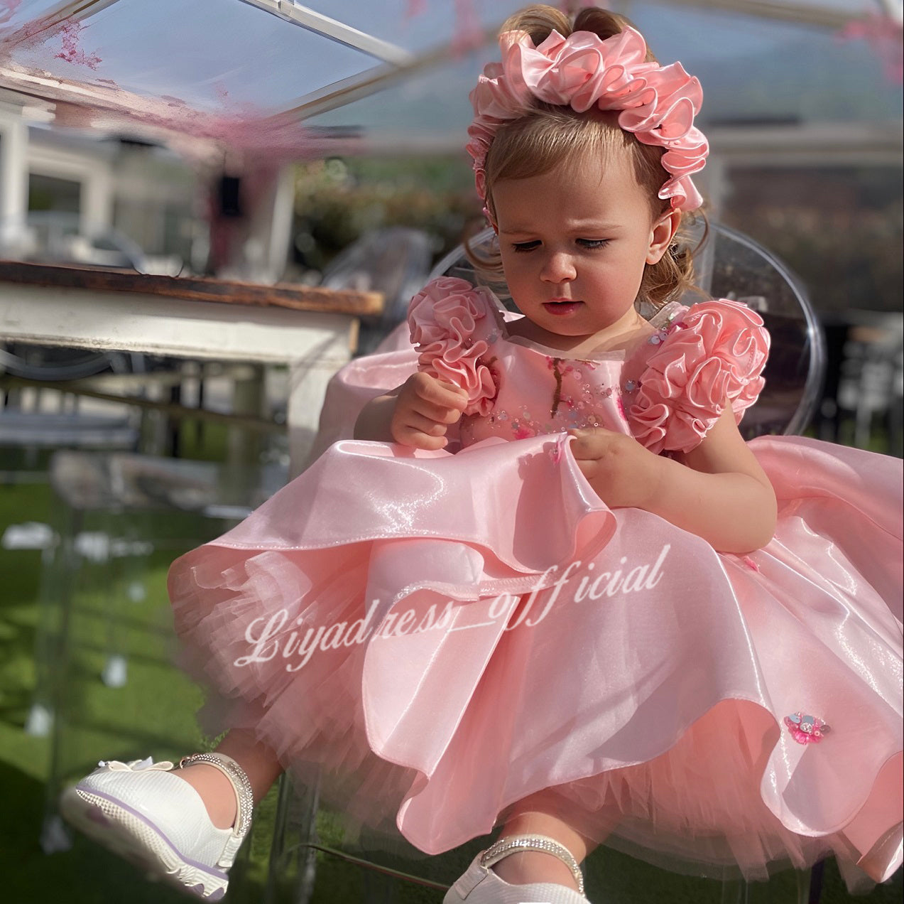 Girls Elegant Floral Fairy Colorful Princess Dress | KLFFIGID
