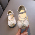 Soft & Comfortable: Easy Velcro Closure Stylish Kids' Shoes for All Occasions Perfect Blend of Glitter Rhinestones & Bows