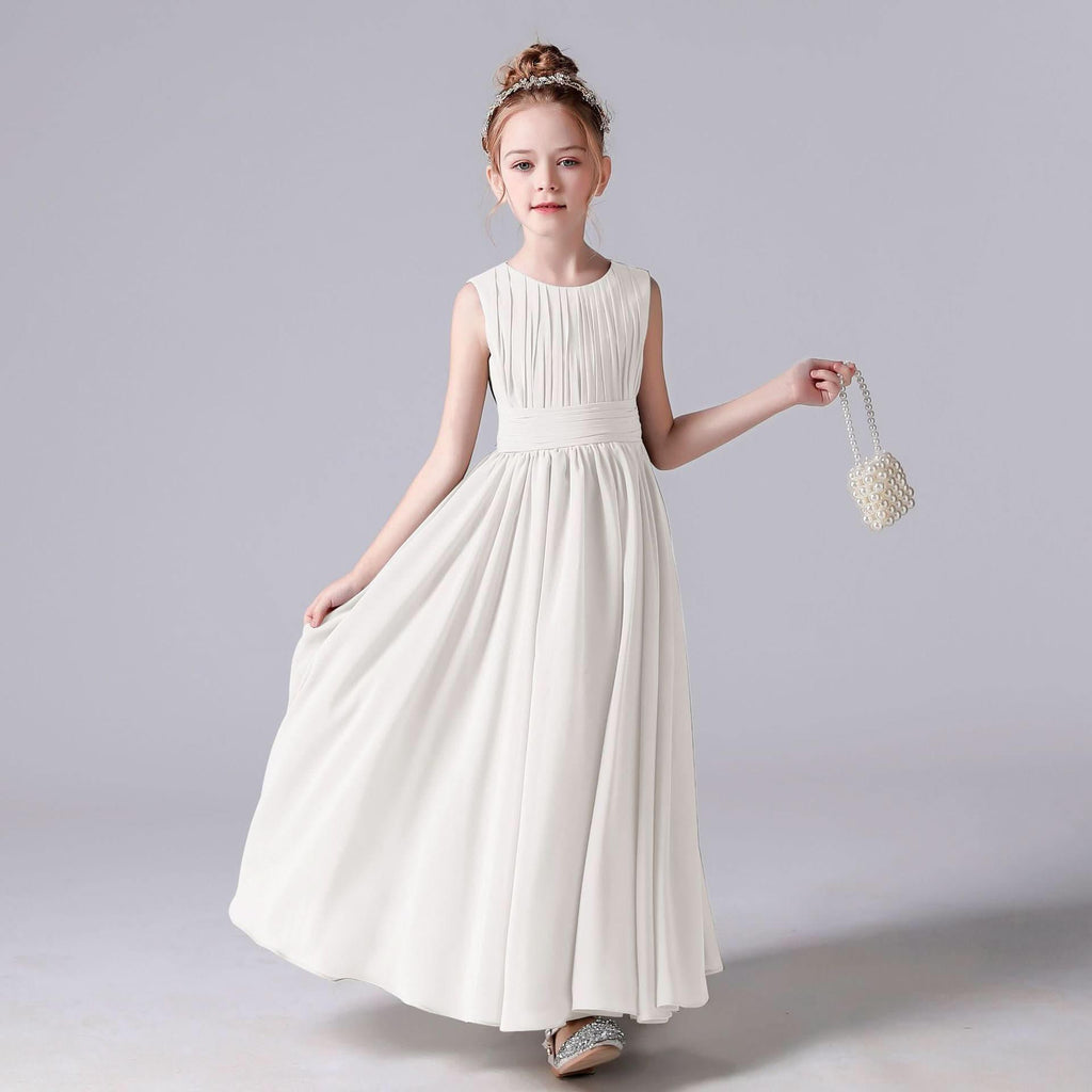 Elegant Childhood Dreamy Dress A Fairy-like Princess Dress Minimal Pleated Design Fresh and Elegant